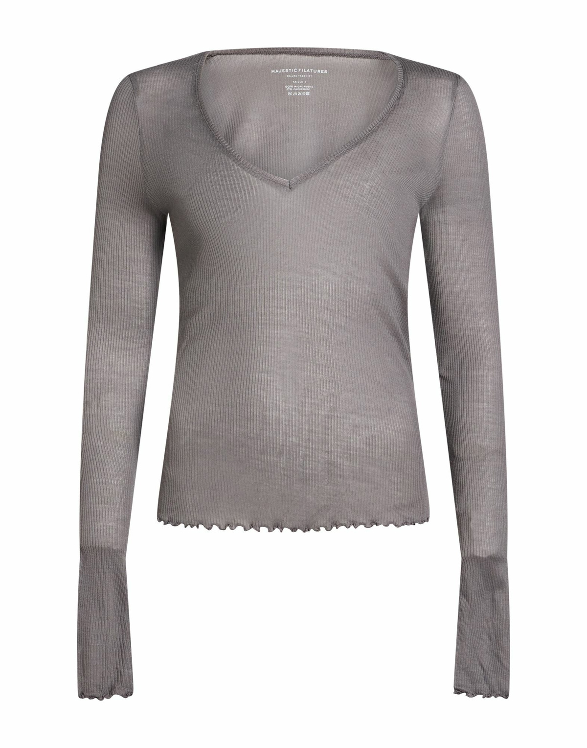 Majestic Filatures Womens T-shirt in Grey
