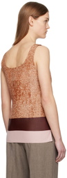 UMBER POSTPAST Orange Hand-Dyed Camisole