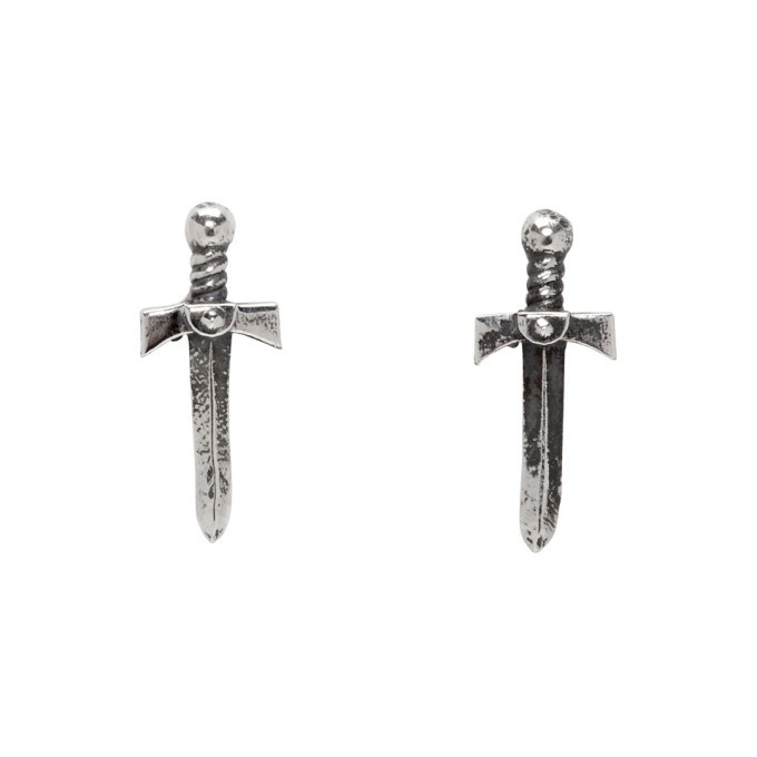 Photo: Luka Sabbat x Monini Silver Mini Sword Earrings