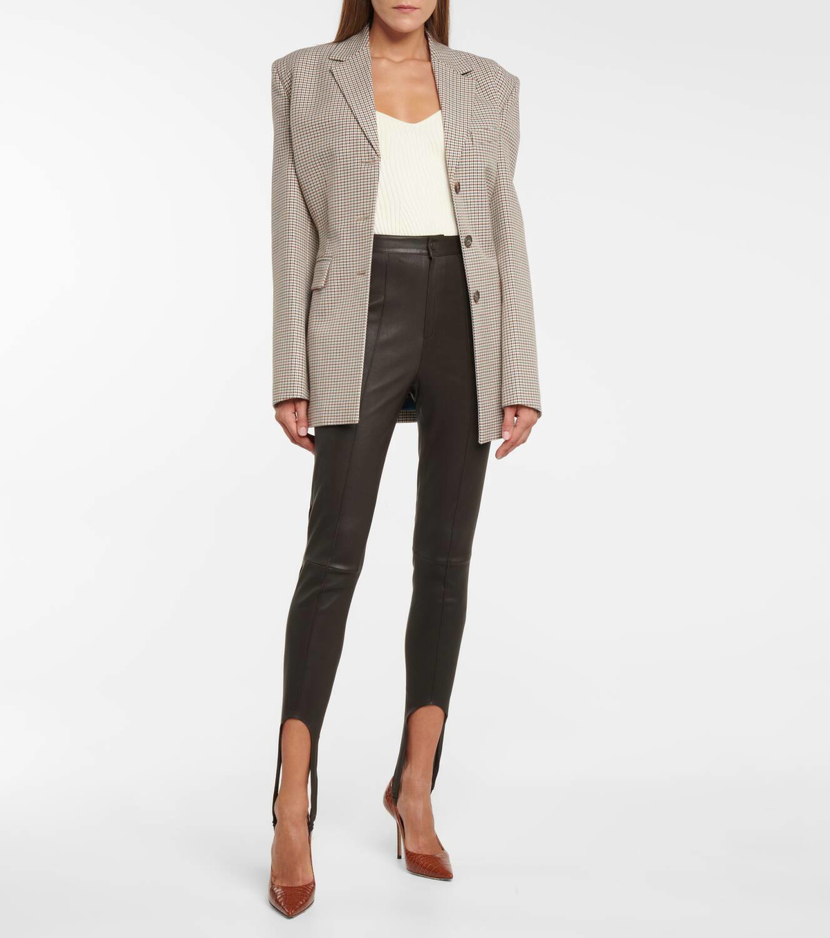 Zeynep Arçay Leather leggings