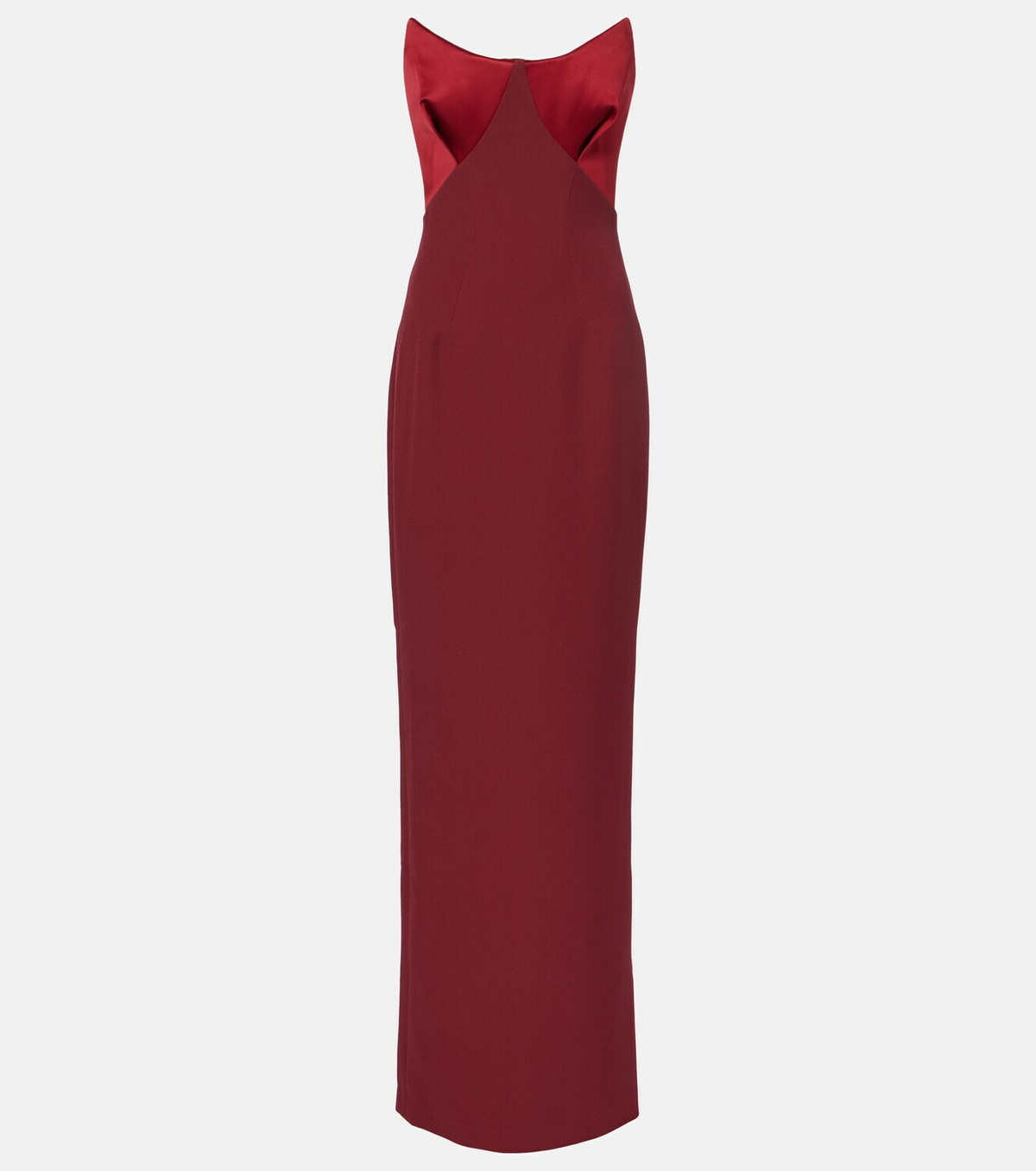 Safiyaa Drew crêpe corset gown