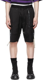 mastermind WORLD Black Logo Cargo Shorts