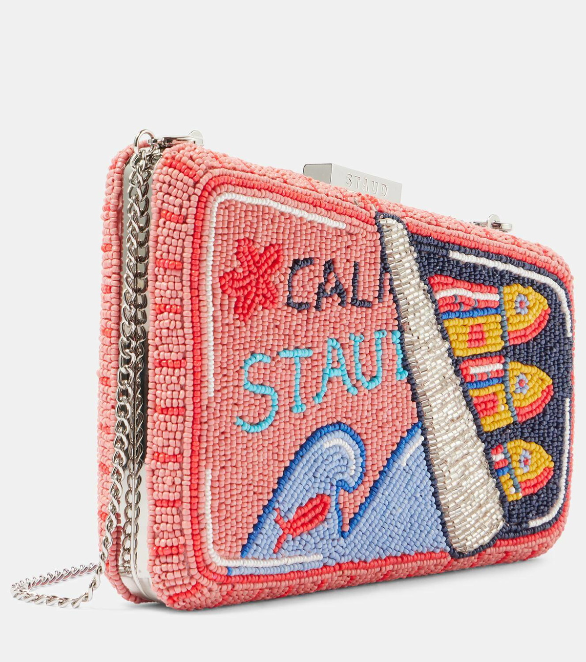 【STAUD】Carmella Beaded Clutch CARMELLA BEADED CLUTCH BLOSSOM FLORAL