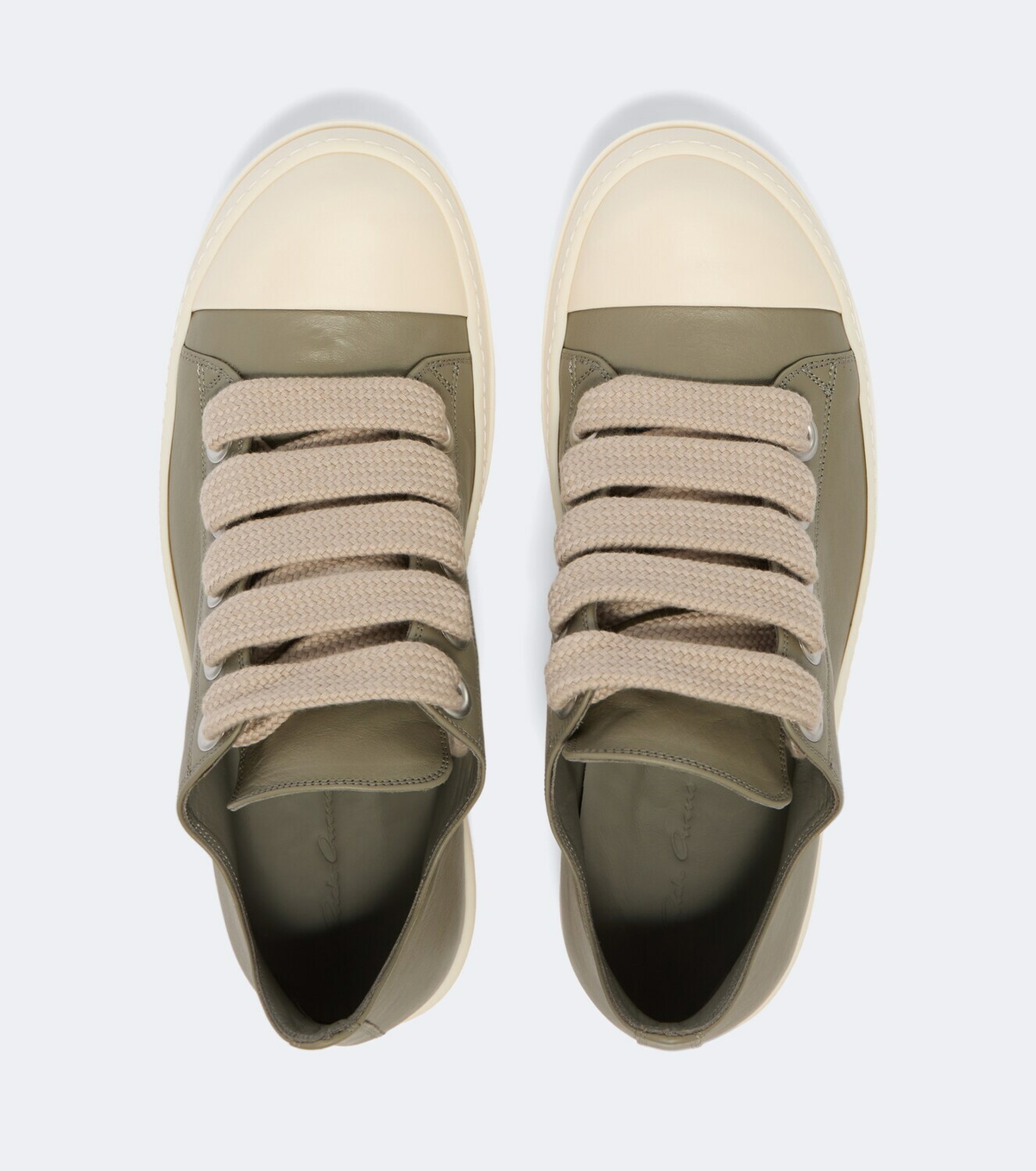 Rick Owens Jumbolace leather low-top sneakers