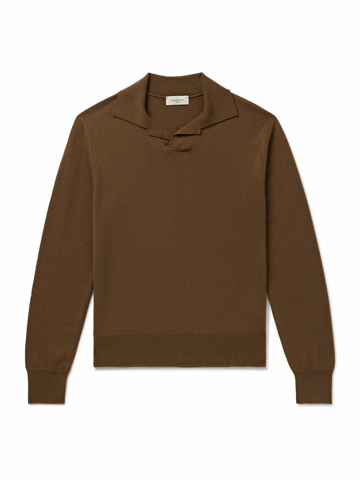 PIACENZA 1733 - Slim-Fit Cashmere Polo Shirt - Brown
