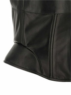 Ermanno Scervino Peplos Leather Top