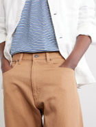 Beams Plus - Straight-Leg Piqué Cotton Trousers - Brown