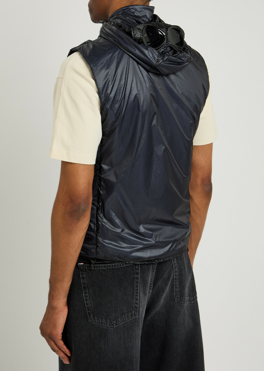 C.P. Company Nada Goggle Shell Gilet Blue
