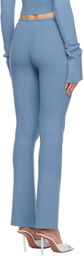 Danielle Guizio Blue Bow Lounge Pants