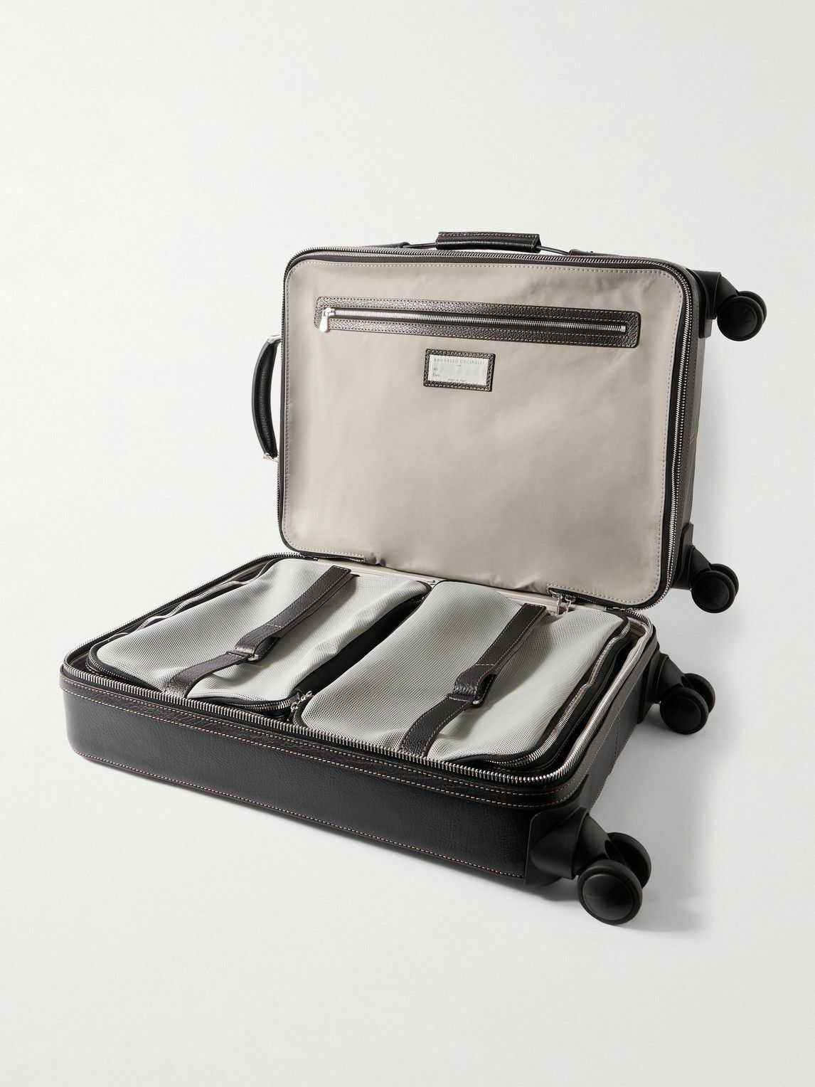 Brunello Cucinelli - Full-Grain Leather Carry-On Suitcase Brunello