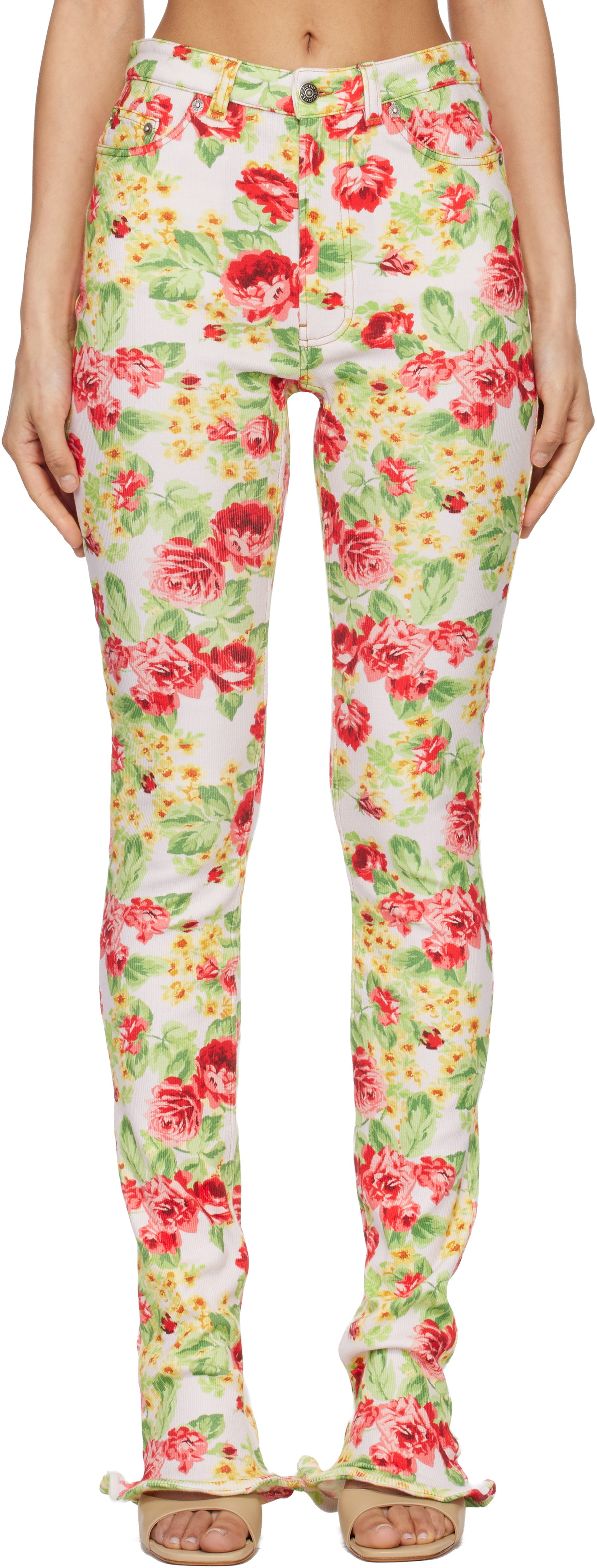 Acne Studios Multicolor Printed Casual Leggings