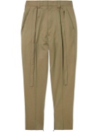 Fear of God - Slim-Fit Tapered Belted Pleated Wool-Twill Suit Trousers - Neutrals