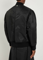 Simone Rocha Quilted Taffeta Bomber Jacket Black