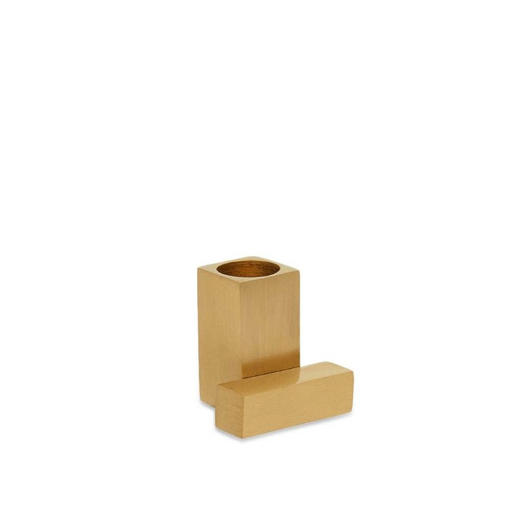 Photo: OYOY Square Solid Brass Candleholder