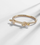 Ananya Chakra Icon 18kt gold bracelet with diamonds and quartz