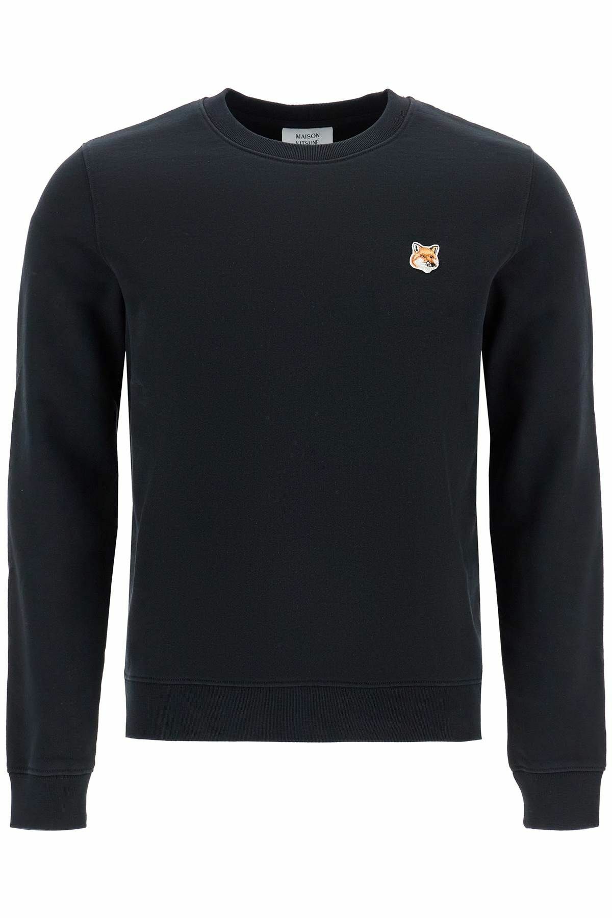 MAISON KITSUNE fox head regular fit sweatshirt Black