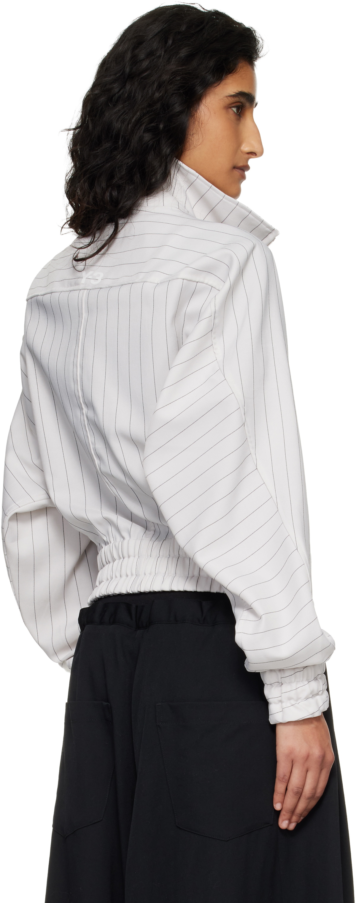 Y-3 Off-White Pinstripe Sport Uniform Jacket