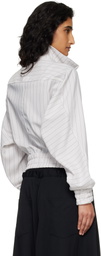 Y-3 Off-White Pinstripe Sport Uniform Jacket