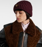 Prada Ribbed-knit wool and cashmere beanie