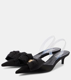 Versace Alia 45 satin slingback pumps