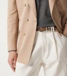 Brunello Cucinelli Debossed leather belt