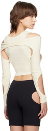 ORIENS Beige Orbit Tank Top