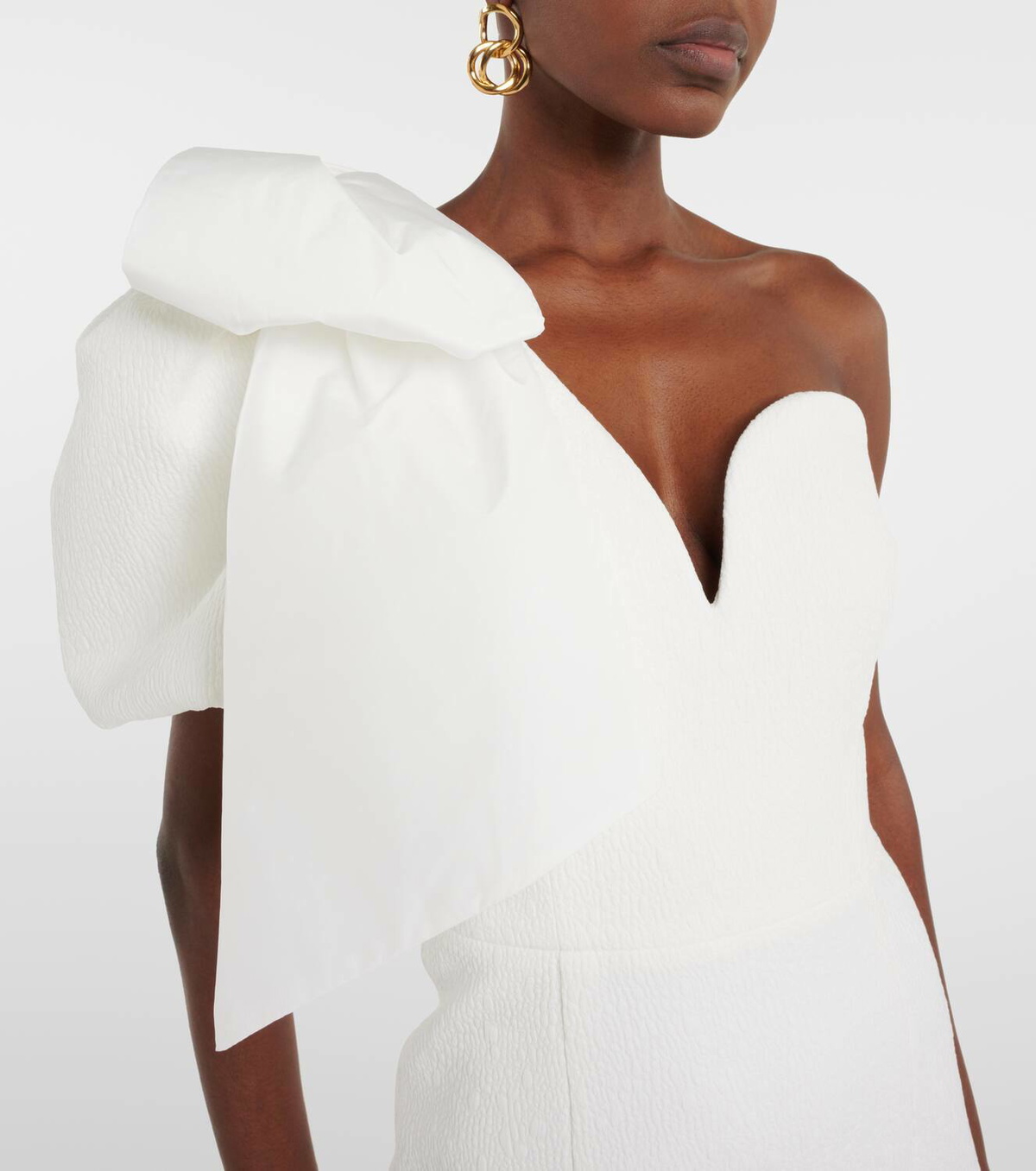 Rebecca Vallance Bridal Bon Ami bow-detail midi dress