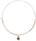 Santangelo SSENSE Exclusive Silver & Pink Pronto Necklace