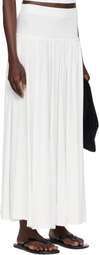 Loulou de Saison Off-White Romy Maxi Skirt