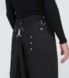 Givenchy Detachable wool pants with suspenders