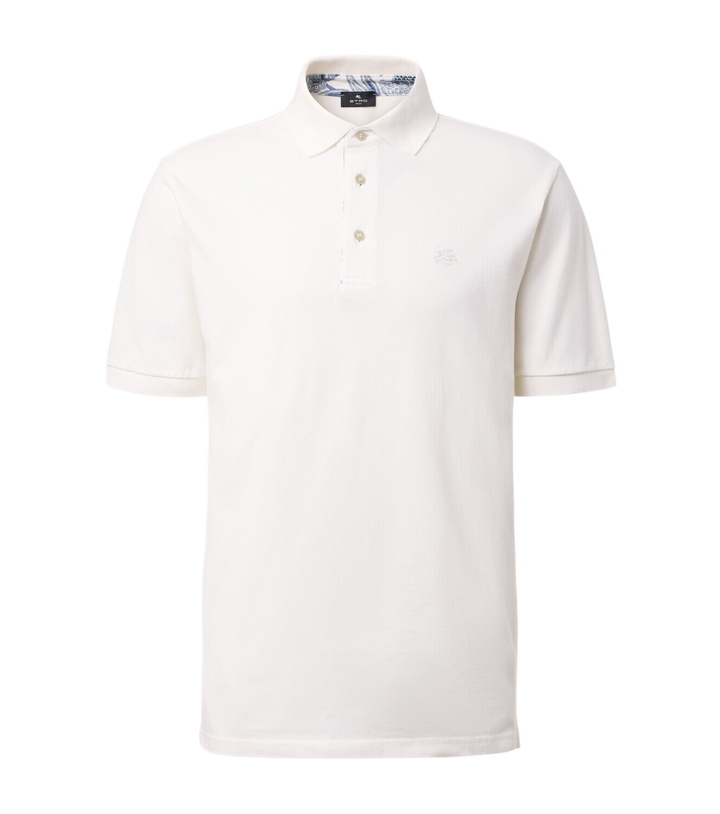 Photo: Etro Pegaso cotton piqué polo shirt