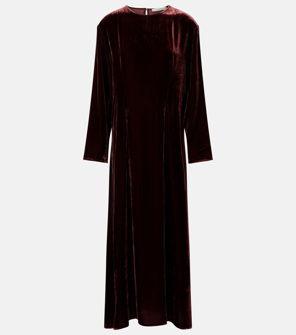 Asceno Jody velvet midi dress