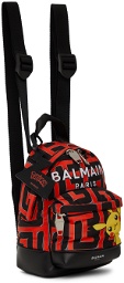 Balmain Black & Red Pokémon Edition Mini City Backpack