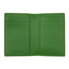 Bottega Veneta Green Debossed Card Holder