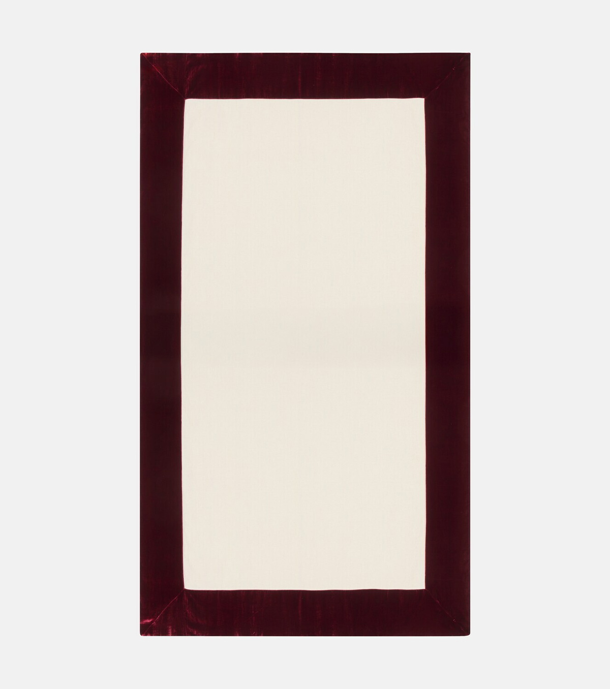 Once Milano Velvet-trimmed linen tablecloth