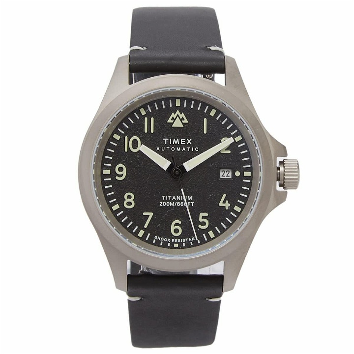 Photo: Timex Men's Expedition North Titanium Automatic 41mm Watch in Black