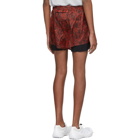 Satisfy Red and Black Python Short Distance 3 Shorts
