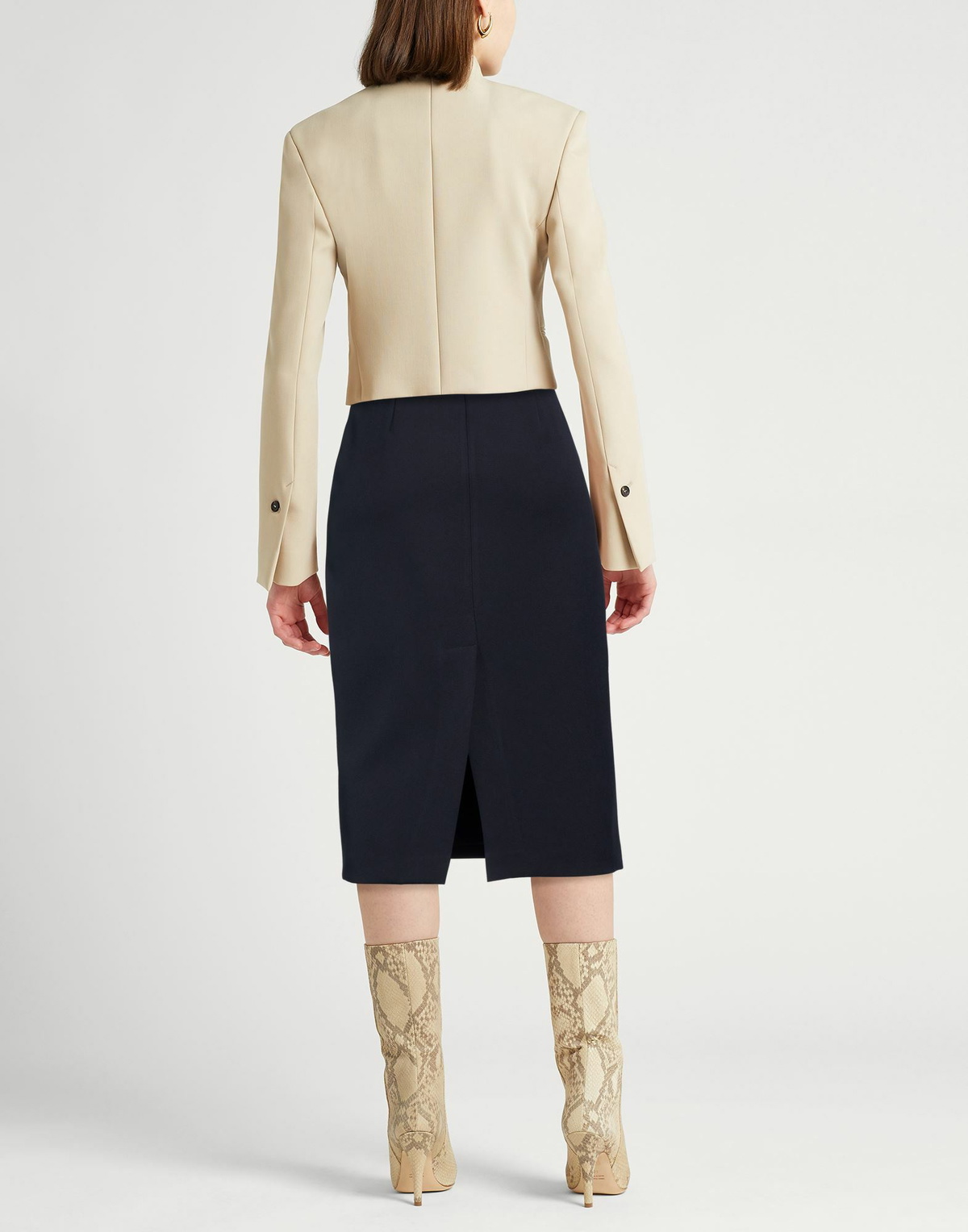 Peserico Womens Midi skirt Midnight in Blue