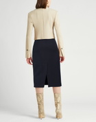 Peserico Womens Midi skirt Midnight in Blue