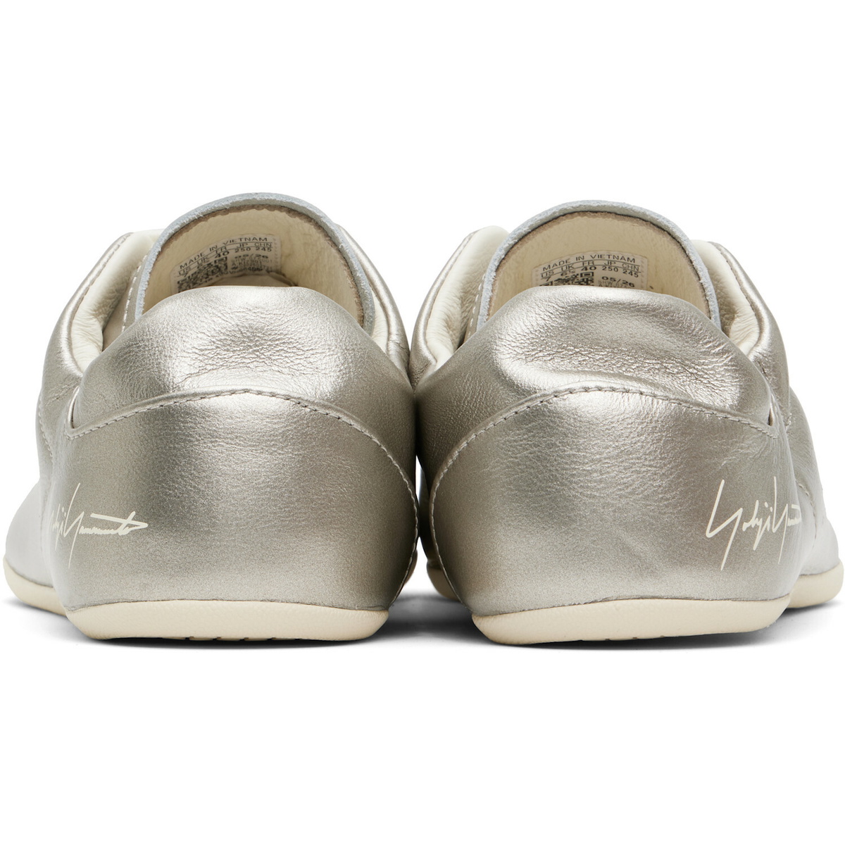 Y-3 Silver Stan Smith Lo Pro Sneakers