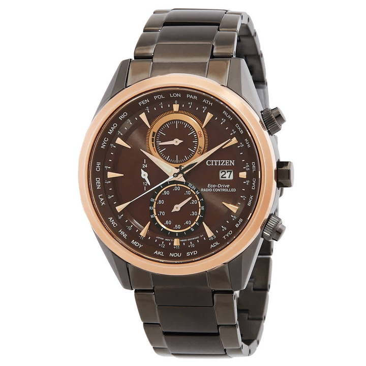 Photo: Citizen Perpetual Chronograph Red Dial Mens Watch AT8267-86X
