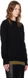 Rick Owens Black Porterville Crewneck Sweater