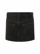 WARDROBE.NYC - Cotton Denim Micro Mini Skirt