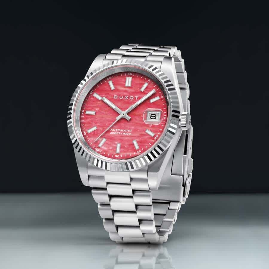Duxot Marcel Automatic Pink Dial Mens Watch DX-2059-CC