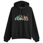 Fiorucci Women's Fruit Print Hoodie in Black