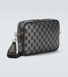 Gucci GG leather-trimmed shoulder bag