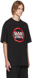 VETEMENTS Black 'No Mainstream' T-Shirt