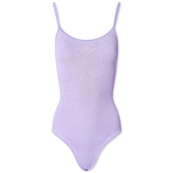 Photo: Hunza G Women's Pamela Swimsuit in Lilac 