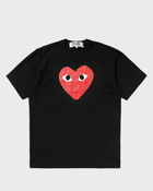 Comme Des Garçons Play T Shirt Logo Print Knit Black - Mens - Shortsleeves