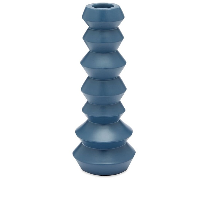 Photo: The Conran Shop Bevel Metal Candlestick in Blue